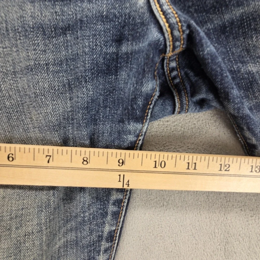 Levis 511 Jeans Mens‎ 29x32 Blue Selvedge Thrashed Whiskers Honeycomb Zip Fly